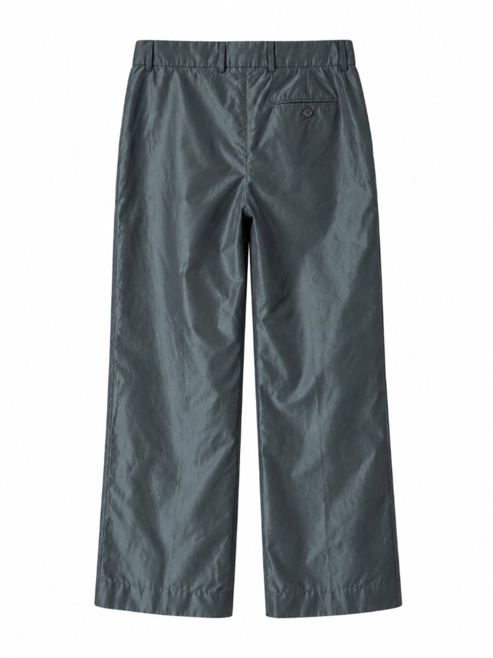 GIORGIO ARMANI Italy Technical Shimmer Wide Leg Crop Trousers Green 38 (2 or XS) - Picture 5 of 8